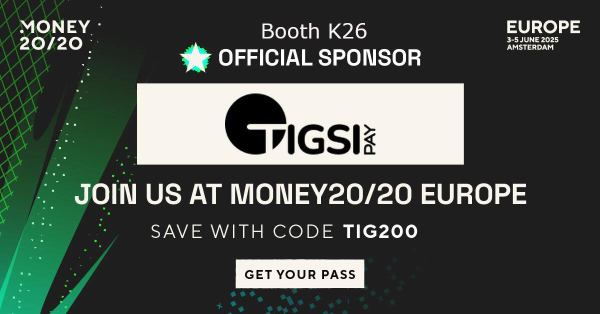 TigSiPay izstādē Money20/20 Europe — apmeklē mūs stendā K26!
